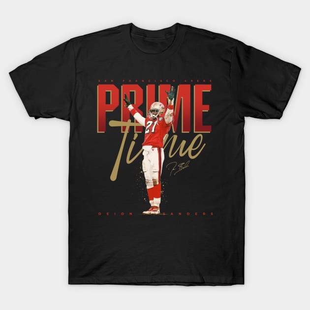 Deion Sanders Primetime T-Shirt by Juantamad